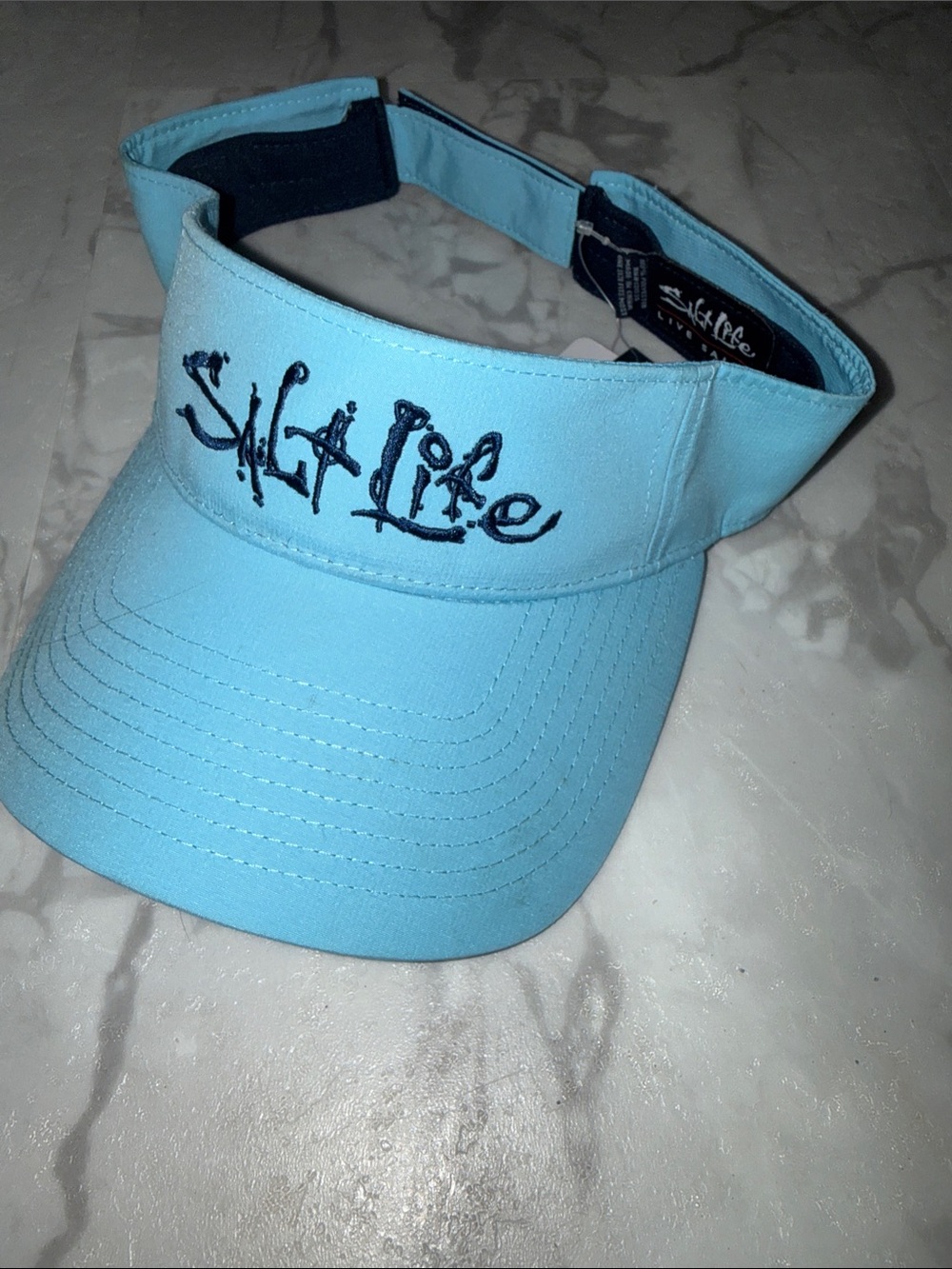 Salt Life Kids Sky Blue Embroidered Visor